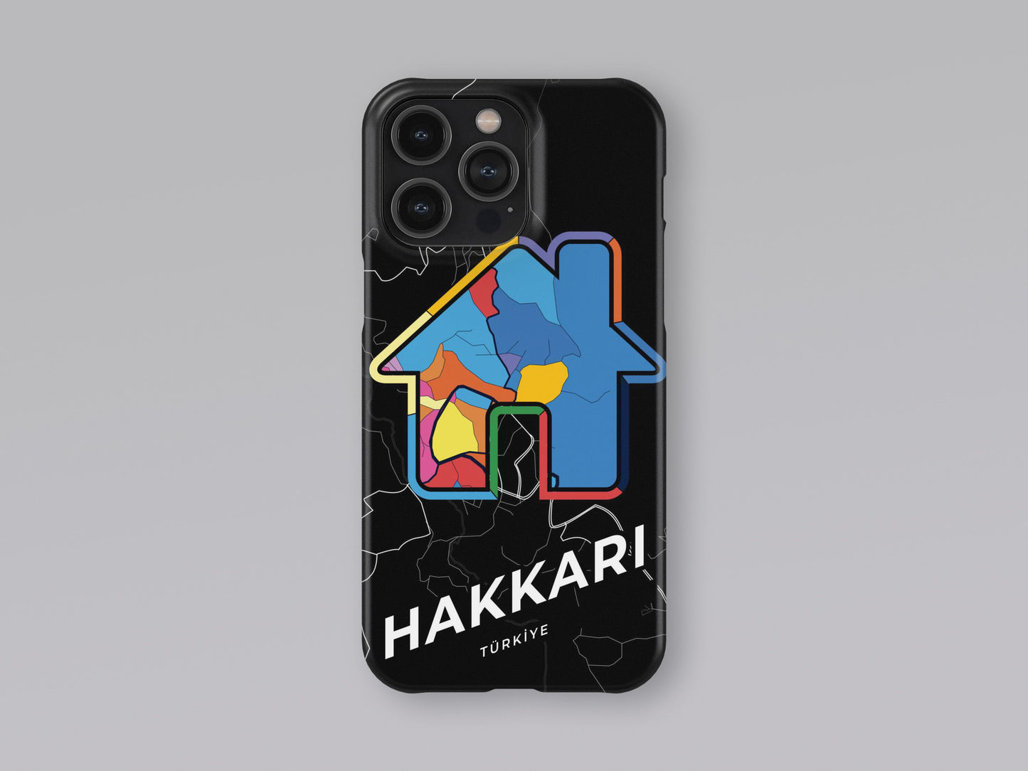 Hakkâri Turkey slim phone case with colorful icon. Birthday, wedding or housewarming gift. Couple match cases. 3