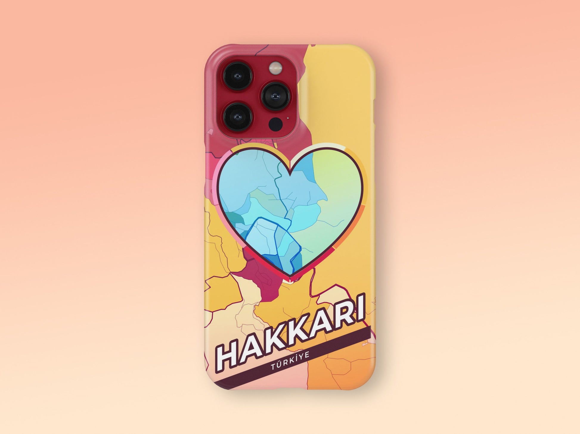 Hakkâri Turkey slim phone case with colorful icon. Birthday, wedding or housewarming gift. Couple match cases. 2