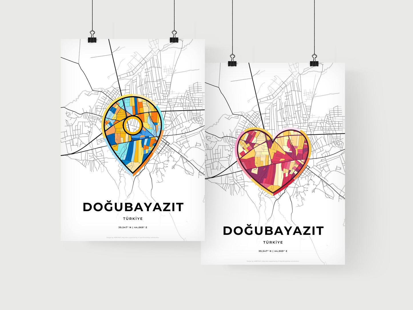 Doğubayazit Turkey art print for couples