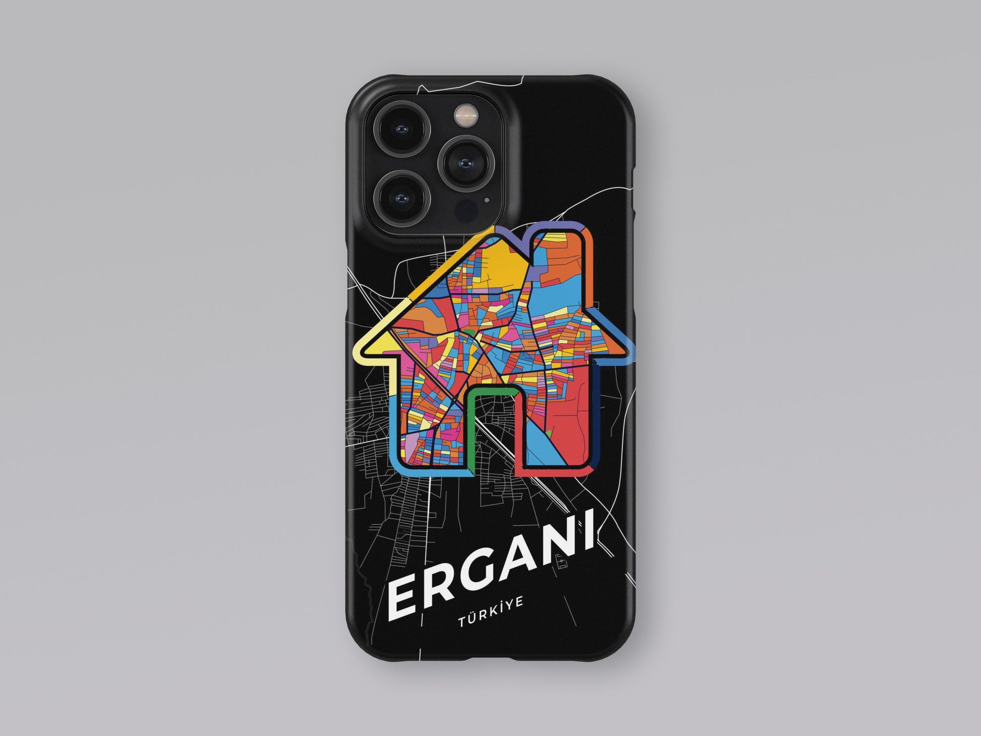 Ergani Turkey slim phone case with colorful icon. Birthday, wedding or housewarming gift. Couple match cases. 3