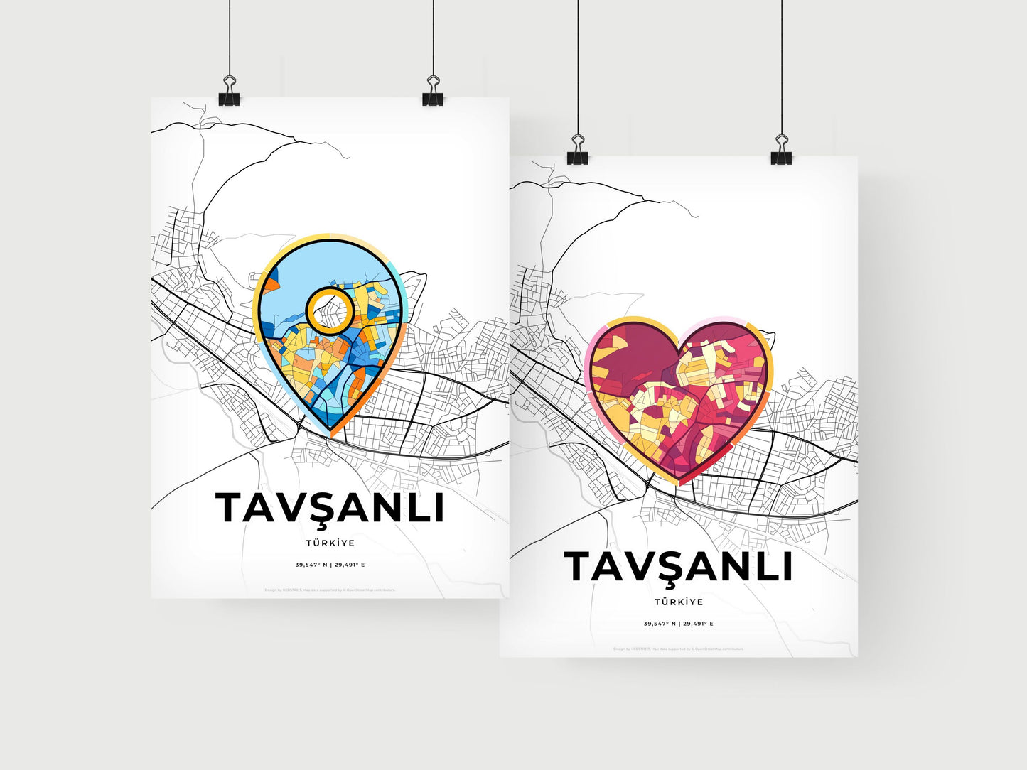 Tavşanli Turkey art print for couples