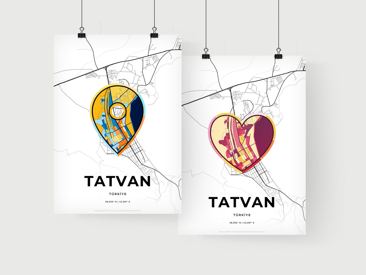 Tatvan Turkey art print for couples