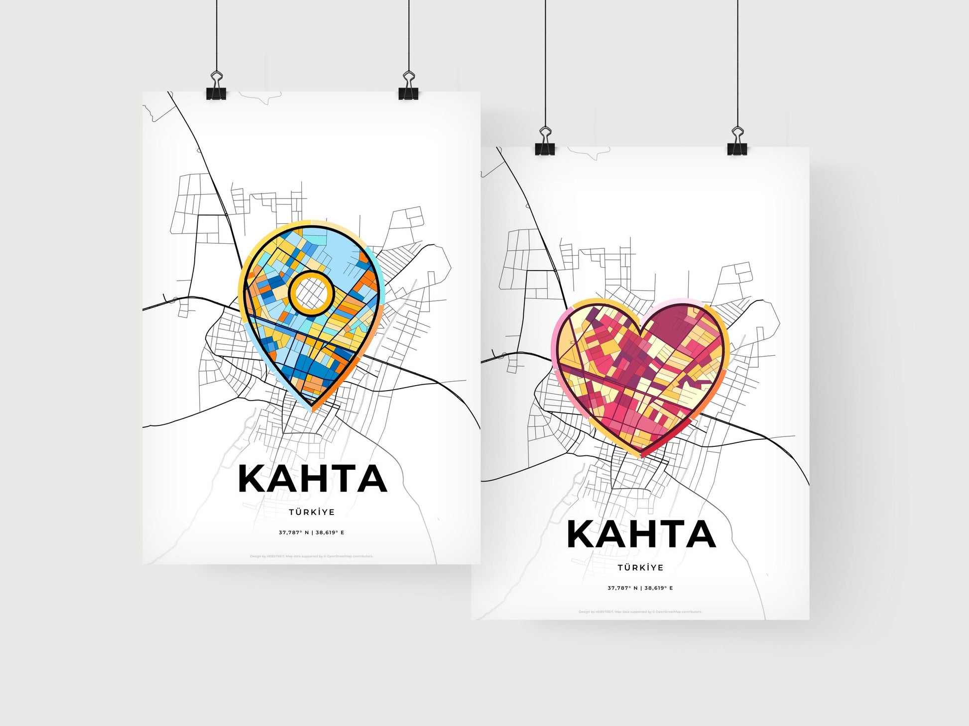 Kahta Turkey art print for couples