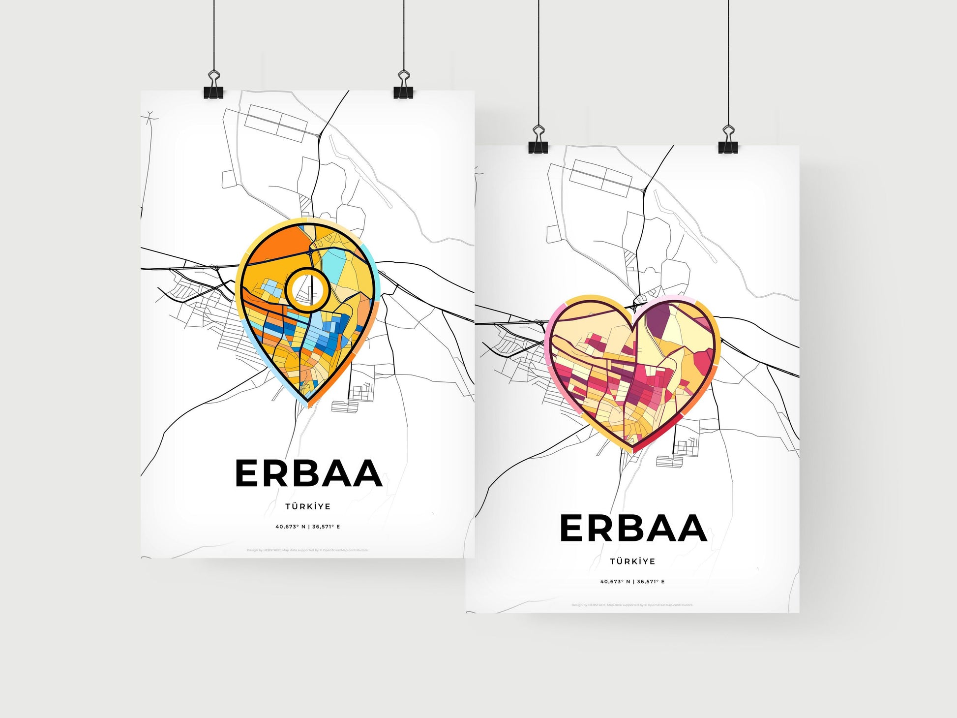 Erbaa Turkey art print for couples
