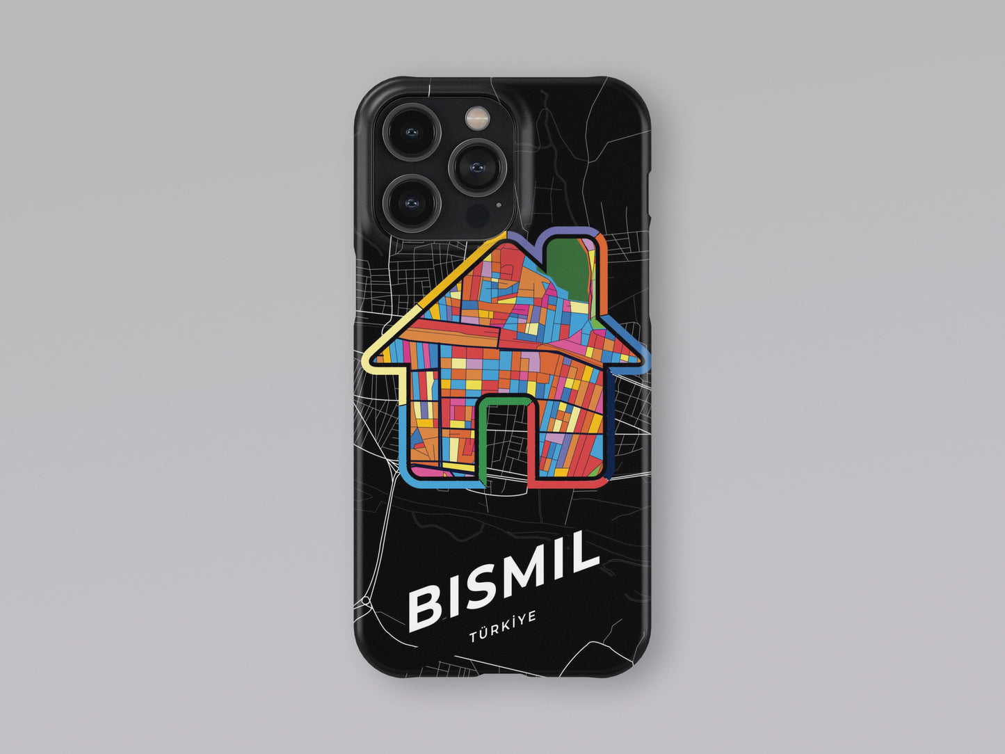 Bismil Turkey slim phone case with colorful icon. Birthday, wedding or housewarming gift. Couple match cases. 3
