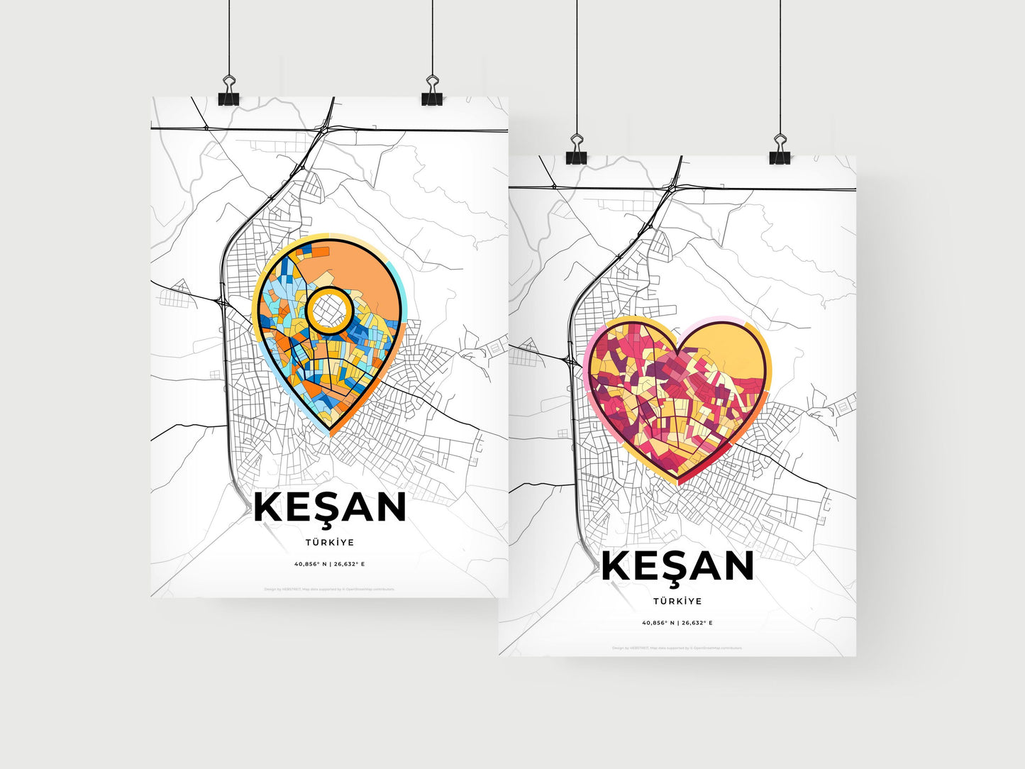 Keşan Turkey art print for couples