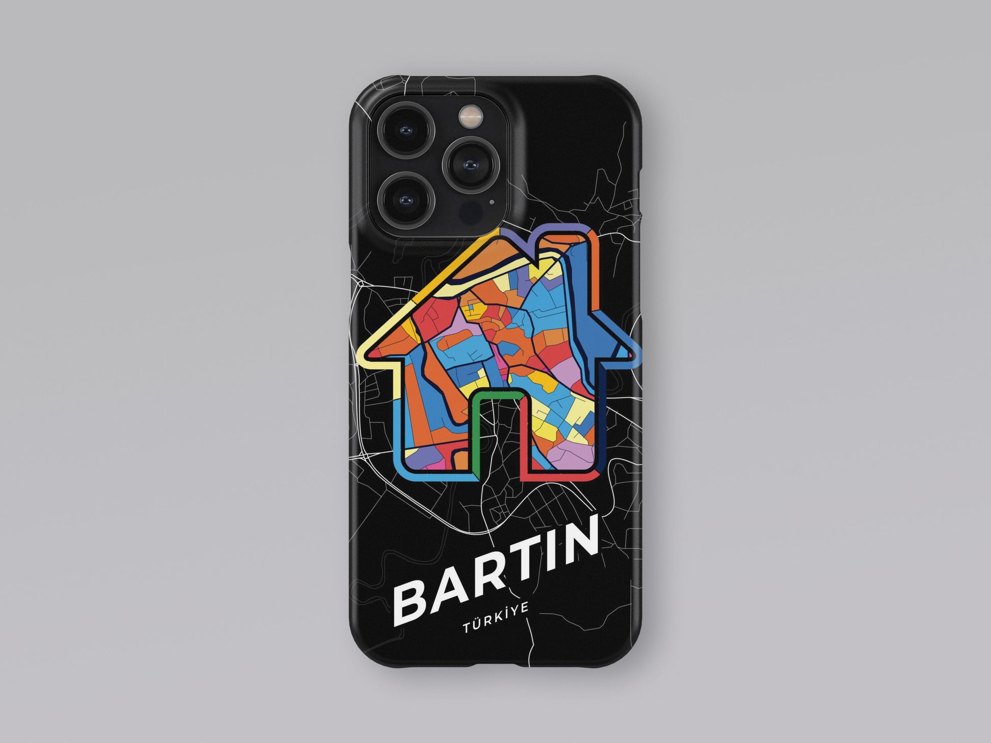 Bartın Turkey slim phone case with colorful icon. Birthday, wedding or housewarming gift. Couple match cases. 3