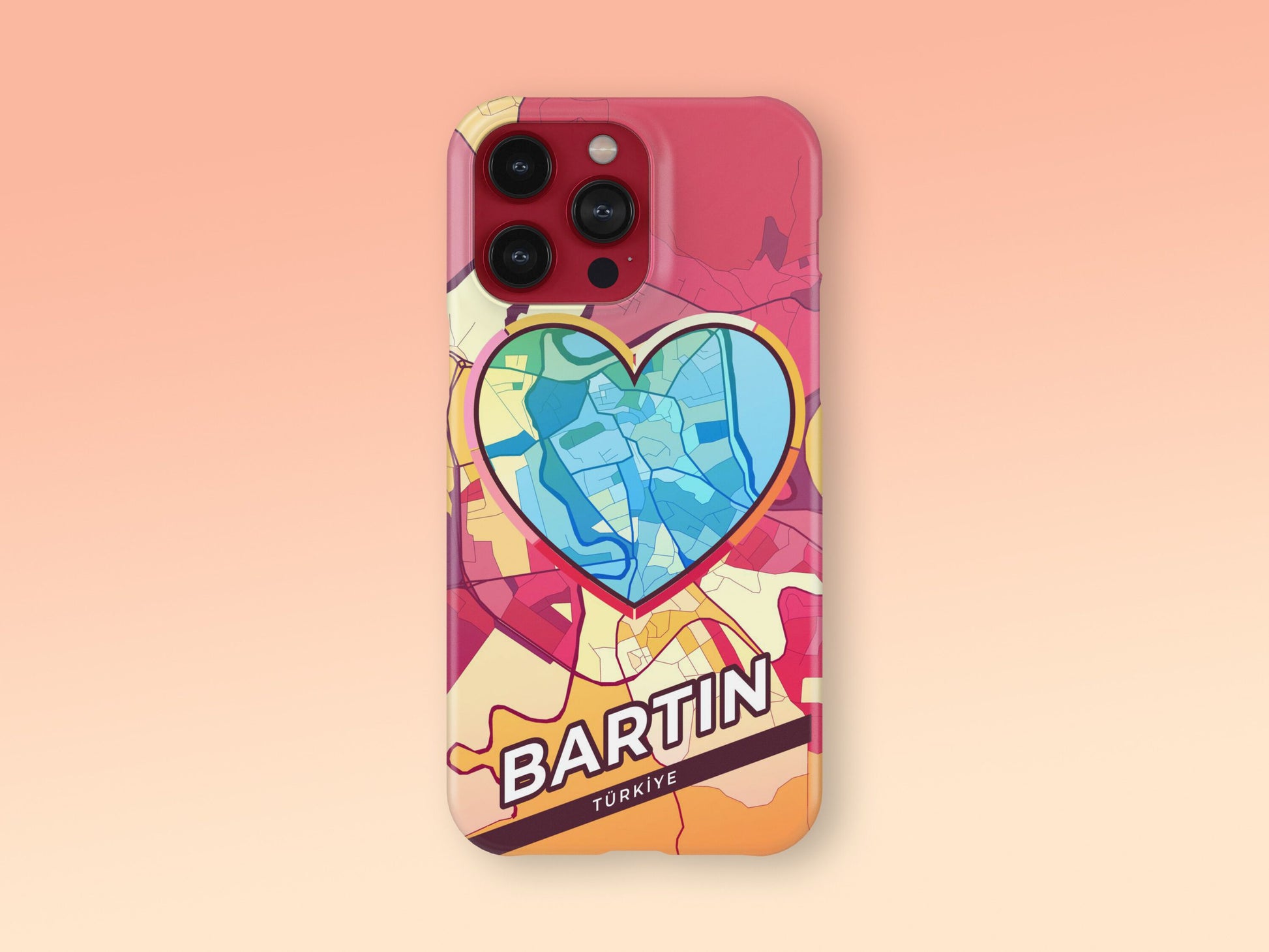 Bartın Turkey slim phone case with colorful icon. Birthday, wedding or housewarming gift. Couple match cases. 2