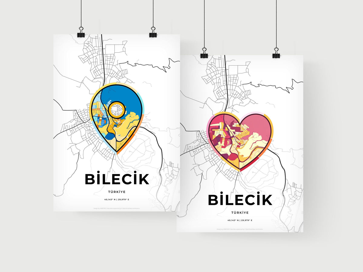 Bilecik Turkey art print for couples
