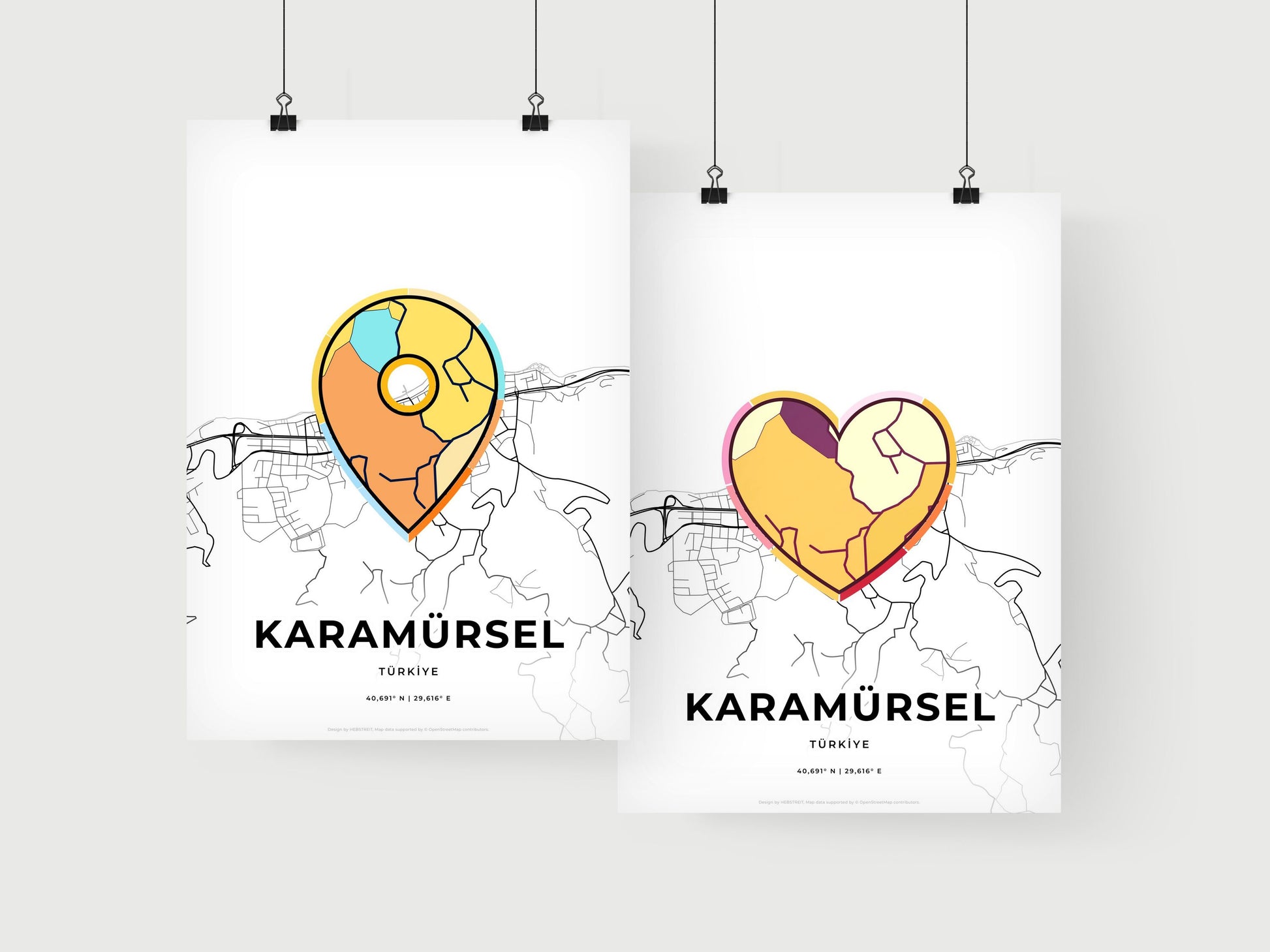 Karamürsel Turkey art print for couples