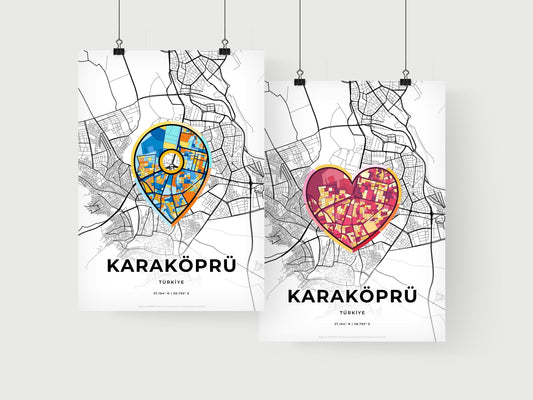 Karaköprü Turkey art print for couples