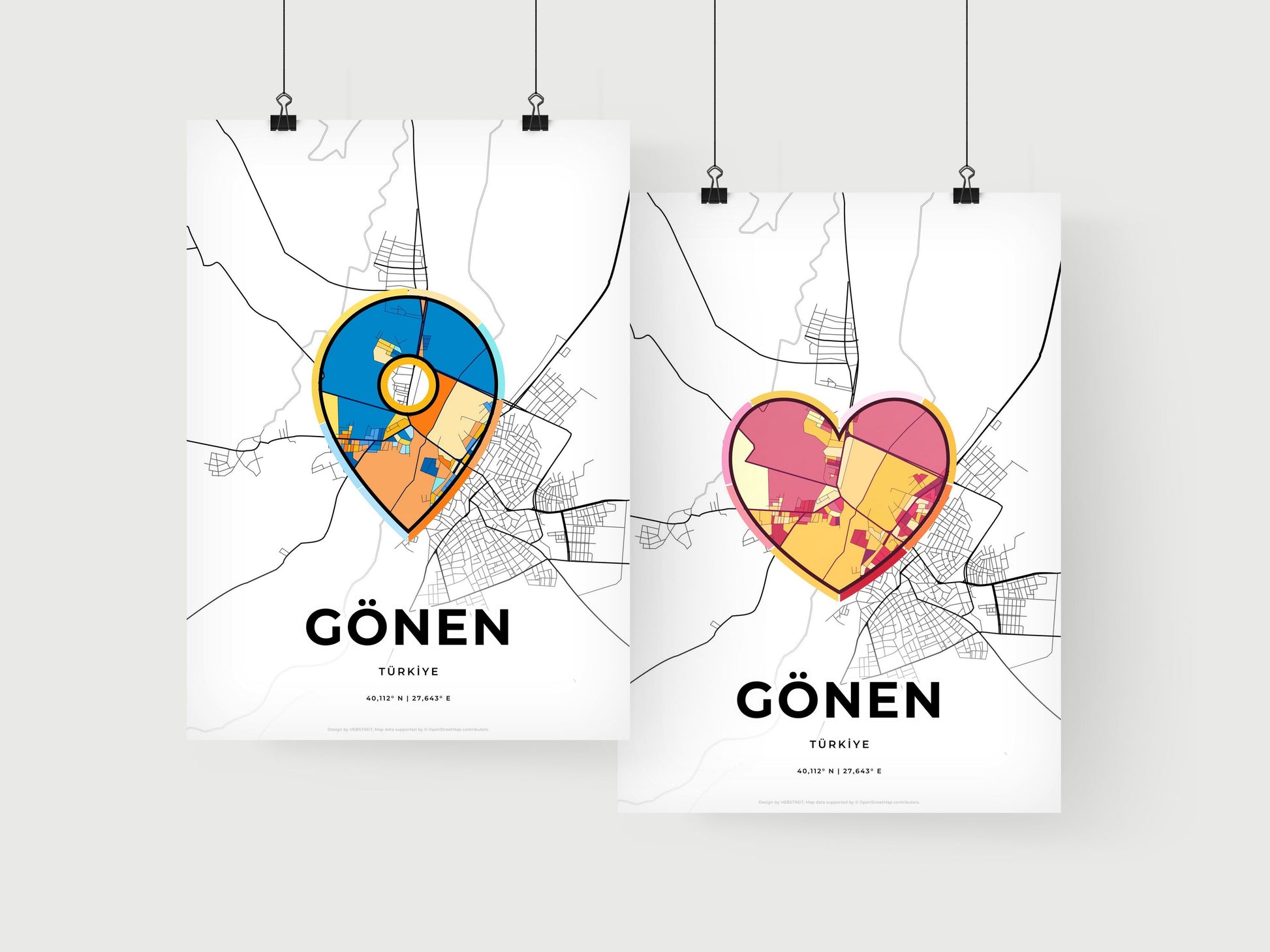 Gönen Turkey art print for couples