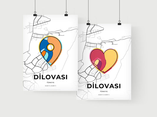 Dilovasi Turkey art print for couples
