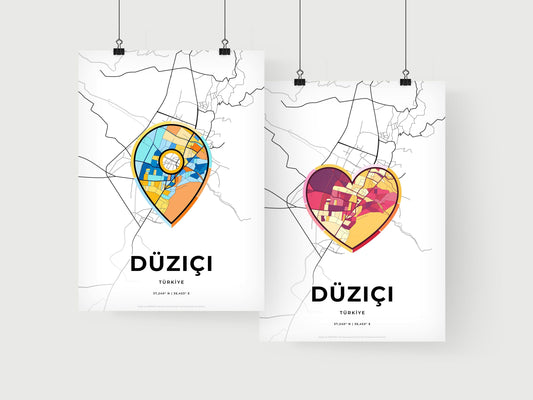 Düziçi Turkey art print for couples