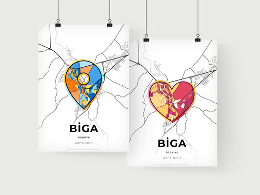 Biga Turkey art print for couples