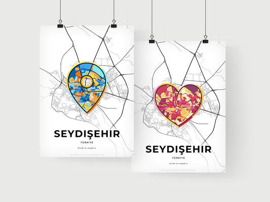 Seydişehir Turkey art print for couples