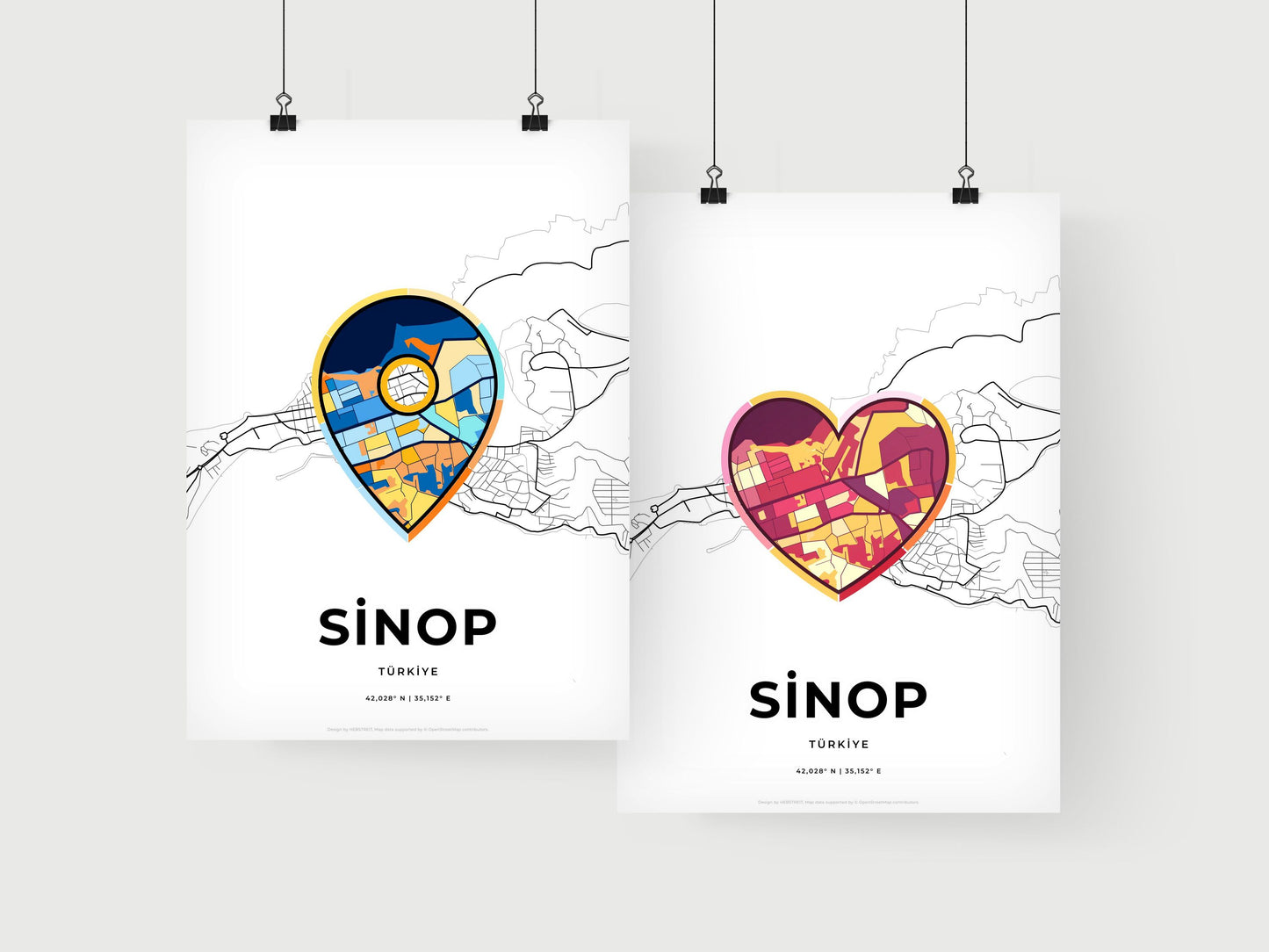 Sinop Turkey art print for couples