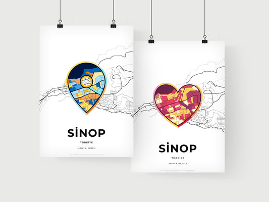 Sinop Turkey art print for couples