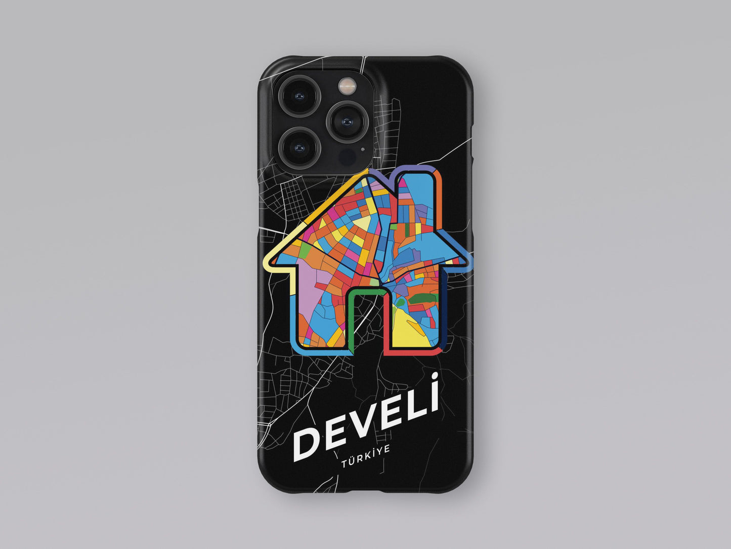 Develi Turkey slim phone case with colorful icon. Birthday, wedding or housewarming gift. Couple match cases. 3
