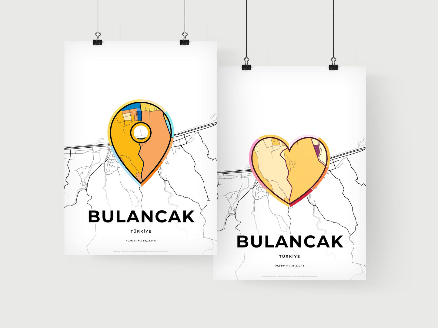Bulancak Turkey art print for couples