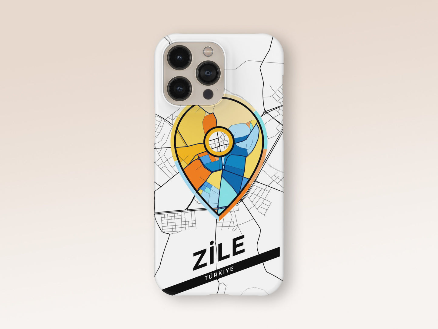 Zile Turkey slim phone case with colorful icon 1