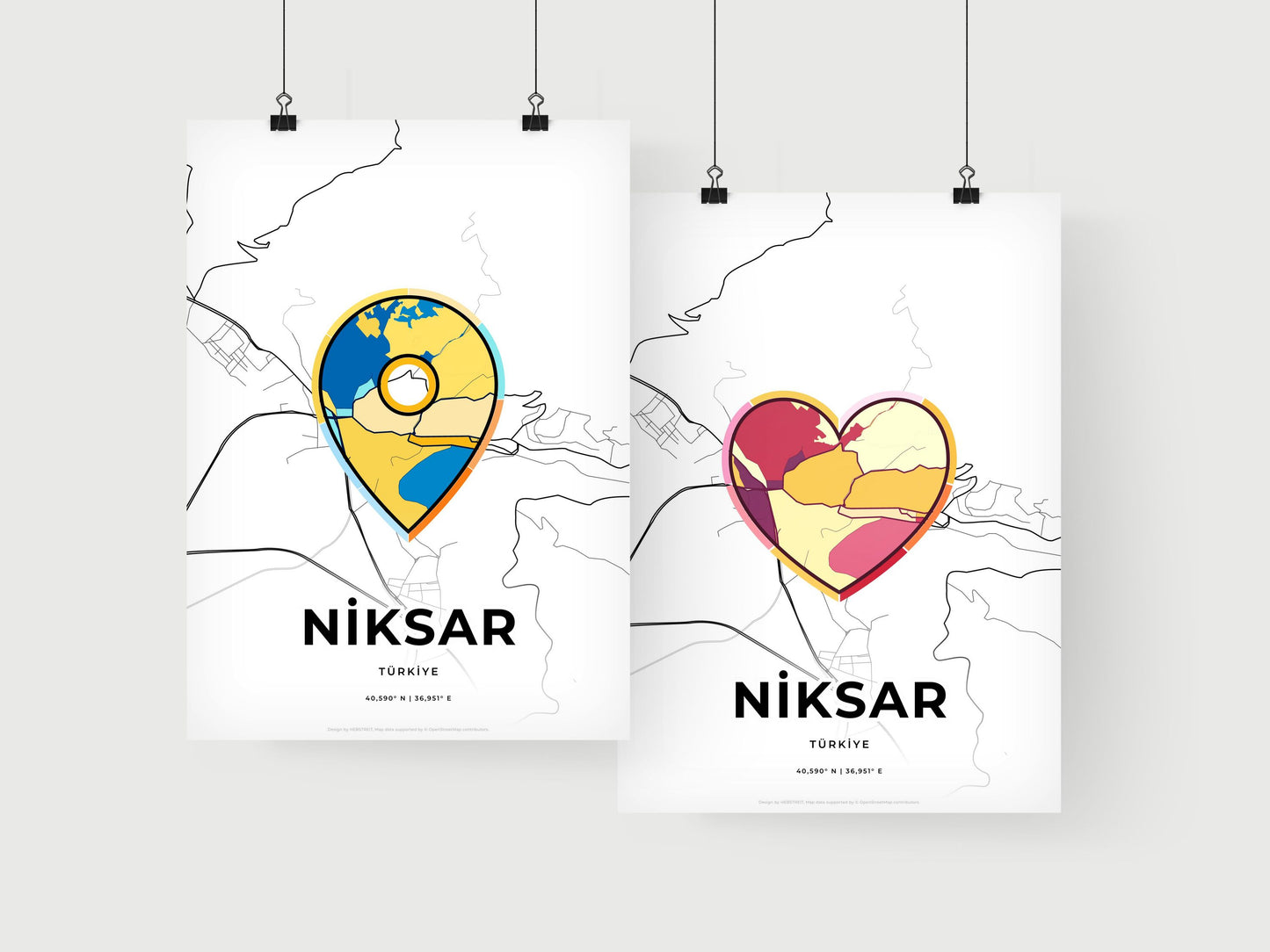 Niksar Turkey art print for couples