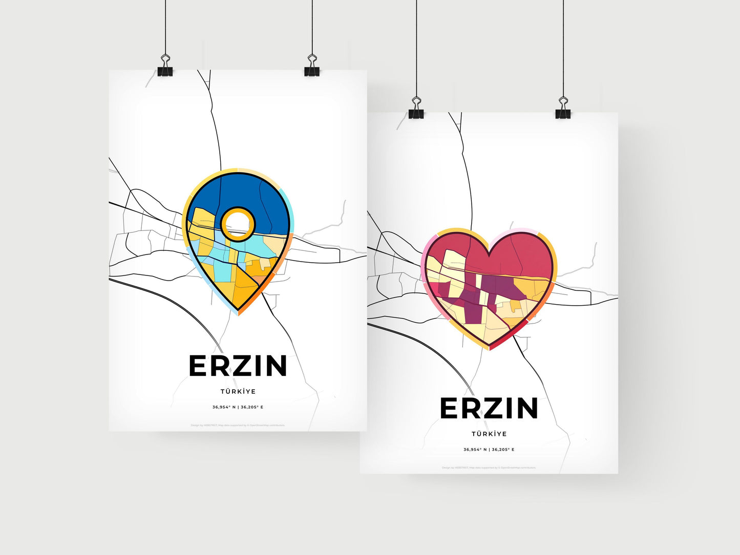 Erzin Turkey art print for couples