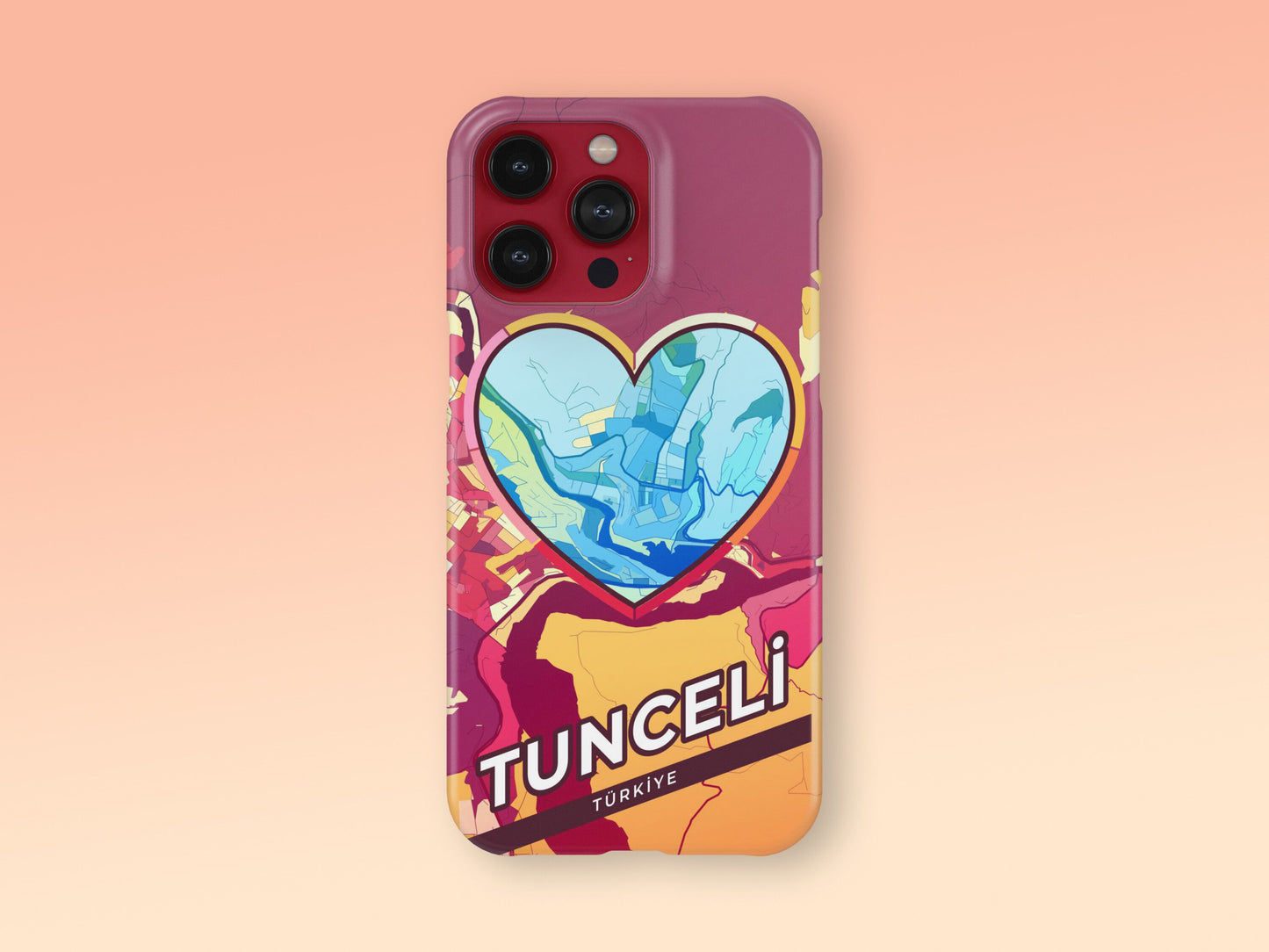 Tunceli Turkey slim phone case with colorful icon 2