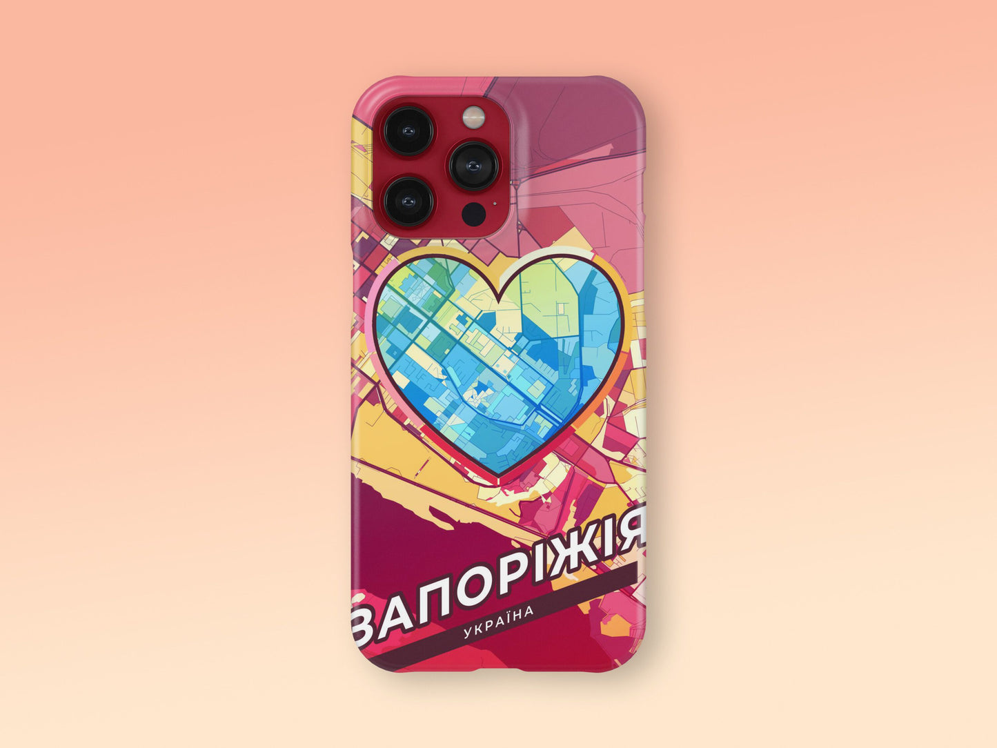 Zaporizhia Ukraine slim phone case with colorful icon 2