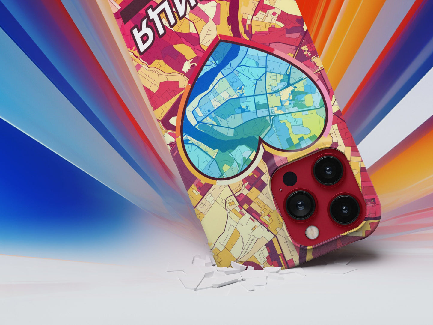 Vinnytsia Ukraine slim phone case with colorful icon