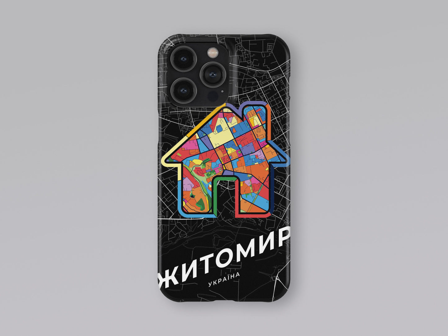 Zhytomyr Ukraine slim phone case with colorful icon 3