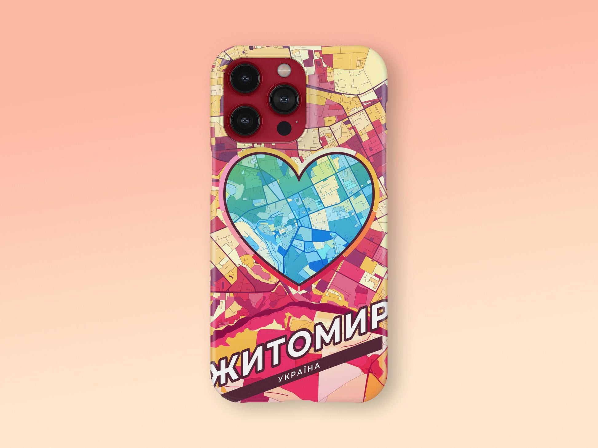 Zhytomyr Ukraine slim phone case with colorful icon 2