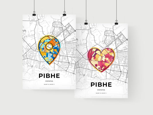 Rivne Ukraine art print for couples