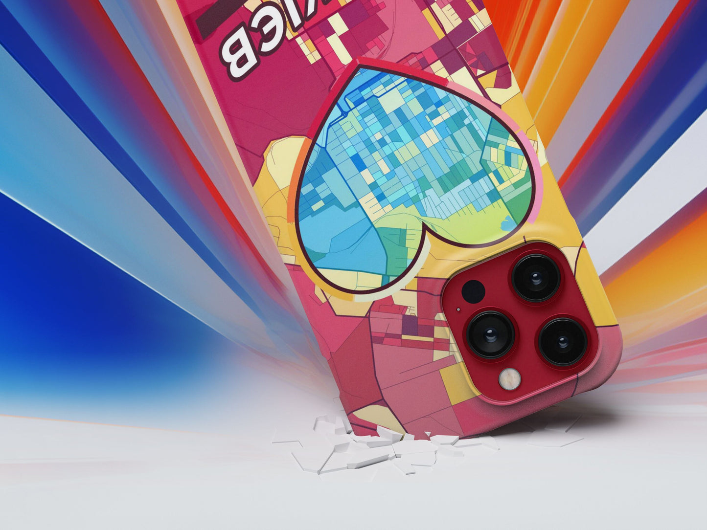 Yenakiieve Ukraine slim phone case with colorful icon