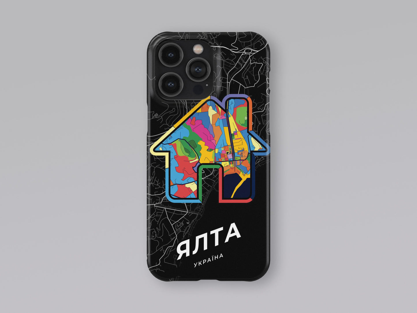 Yalta Ukraine slim phone case with colorful icon 3