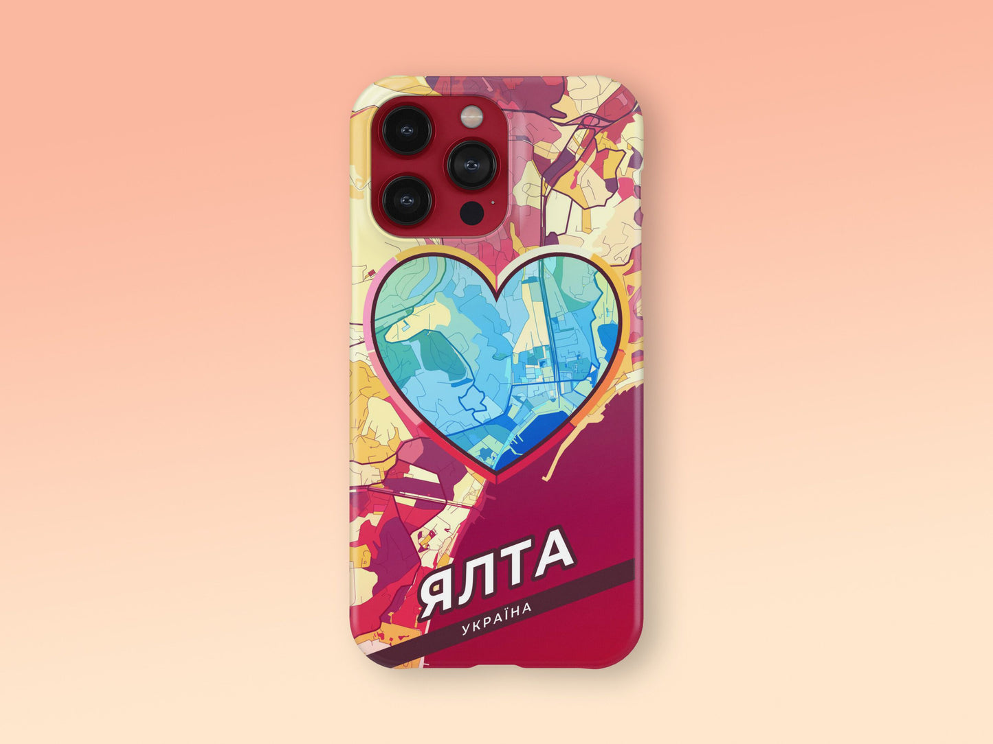 Yalta Ukraine slim phone case with colorful icon 2