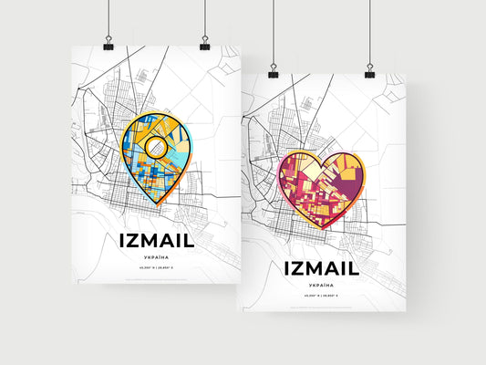 Izmail Ukraine art print for couples