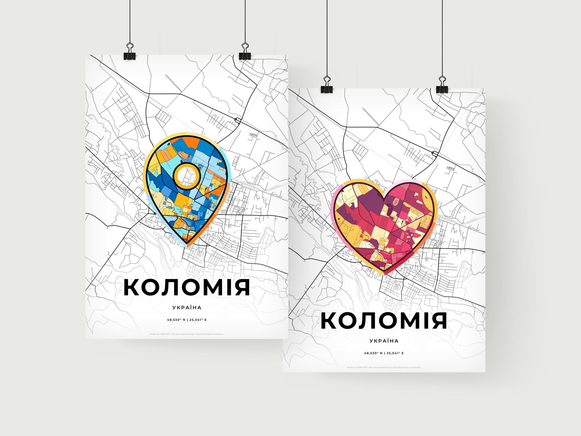 Kolomyia Ukraine art print for couples