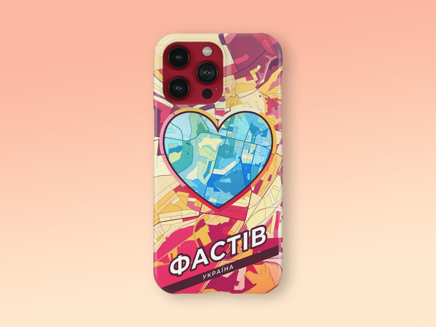 Fastiv Ukraine slim phone case with colorful icon. Birthday, wedding or housewarming gift. Couple match cases. 2