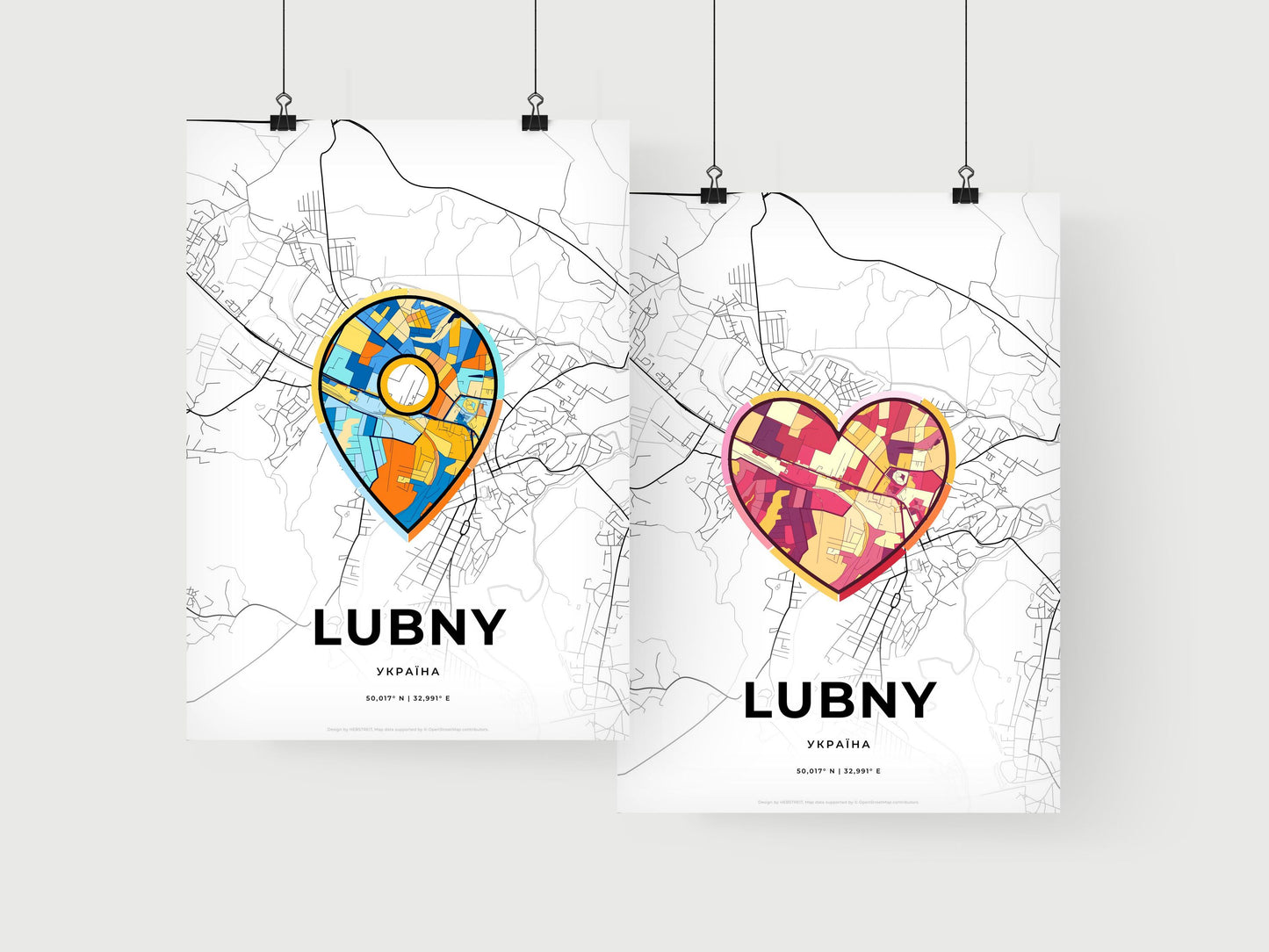 Lubny Ukraine art print for couples