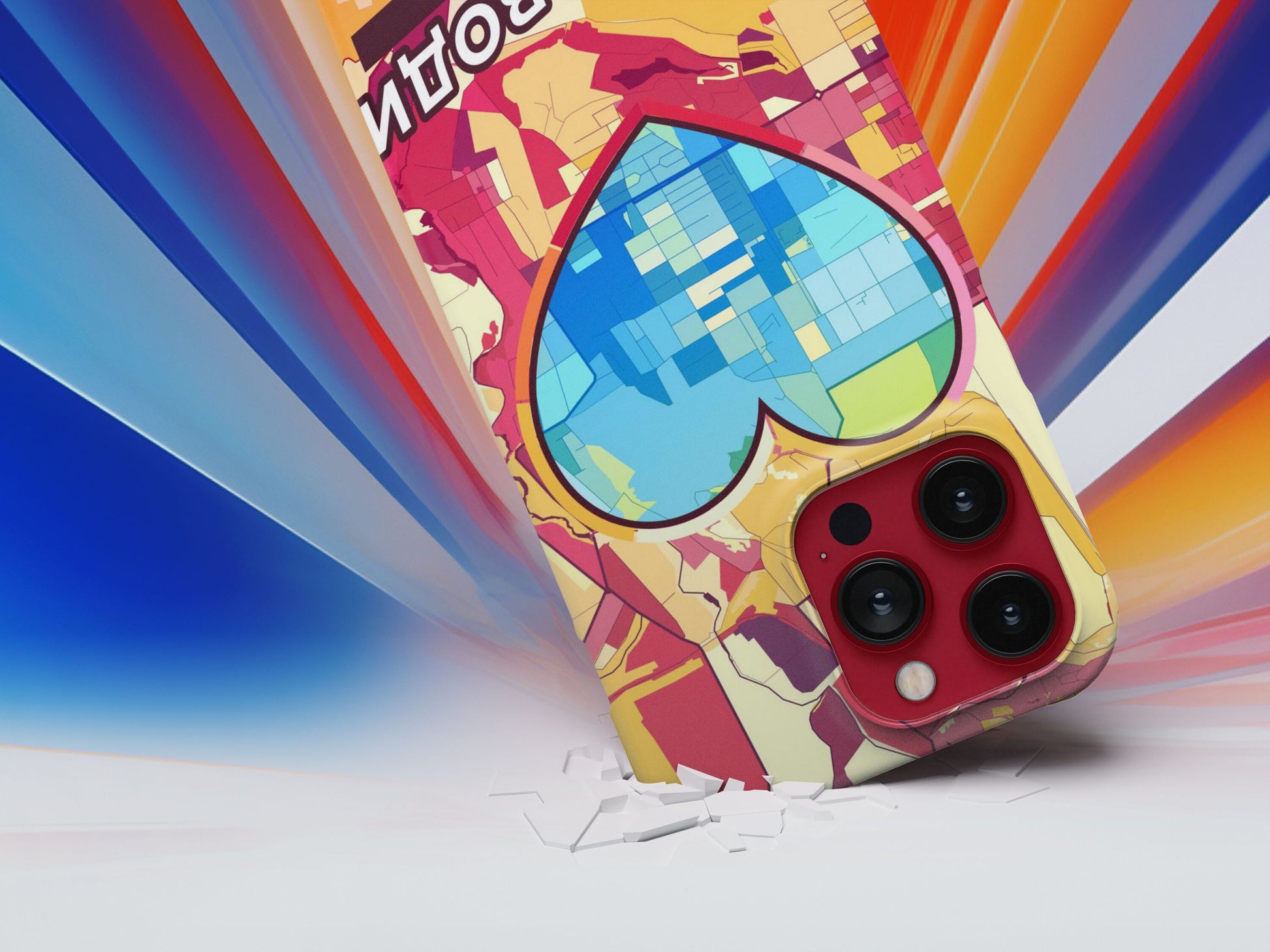 Zhovti Vody Ukraine slim phone case with colorful icon