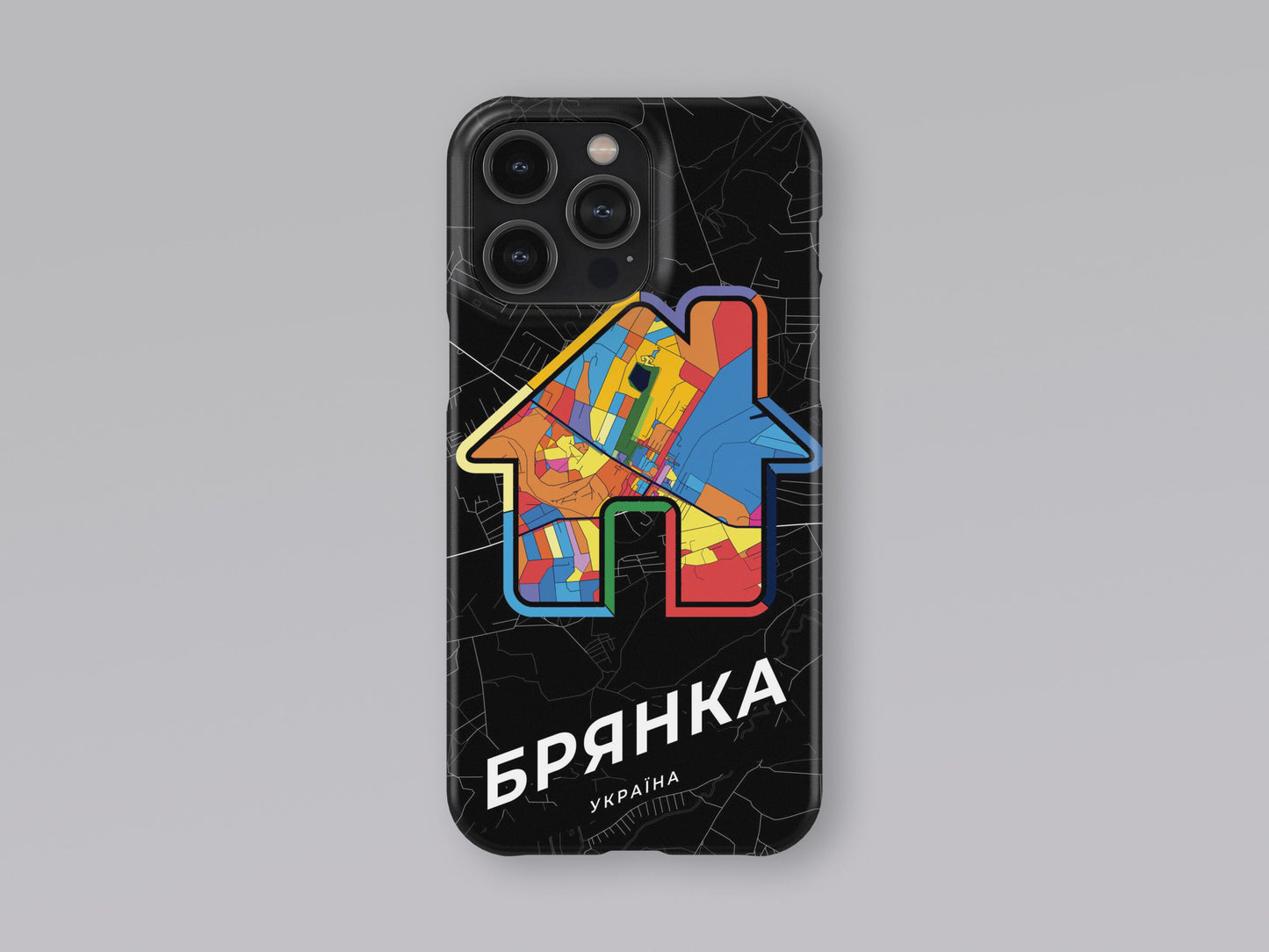 Brianka Ukraine slim phone case with colorful icon. Birthday, wedding or housewarming gift. Couple match cases. 3