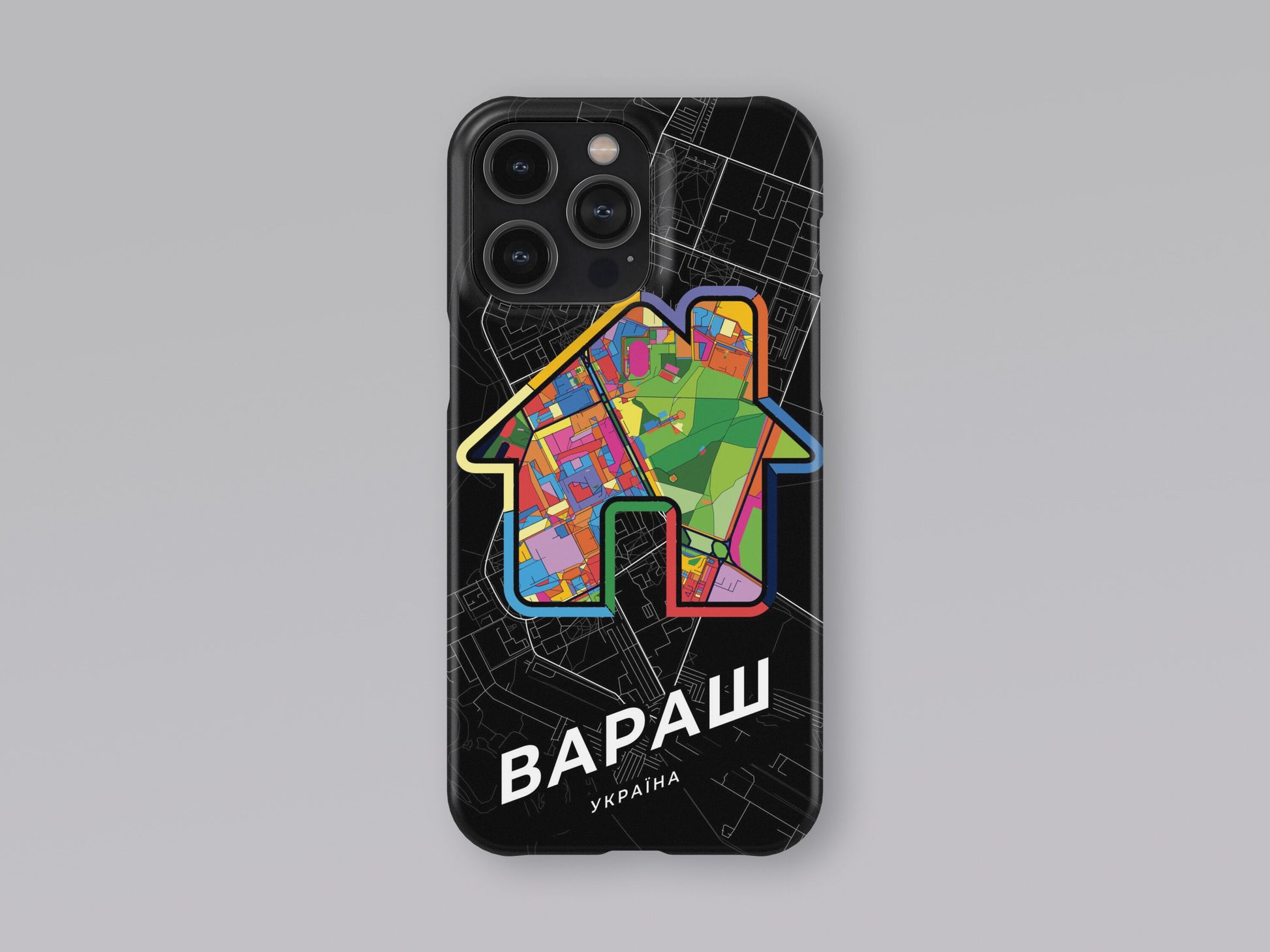 Varash Ukraine slim phone case with colorful icon 3