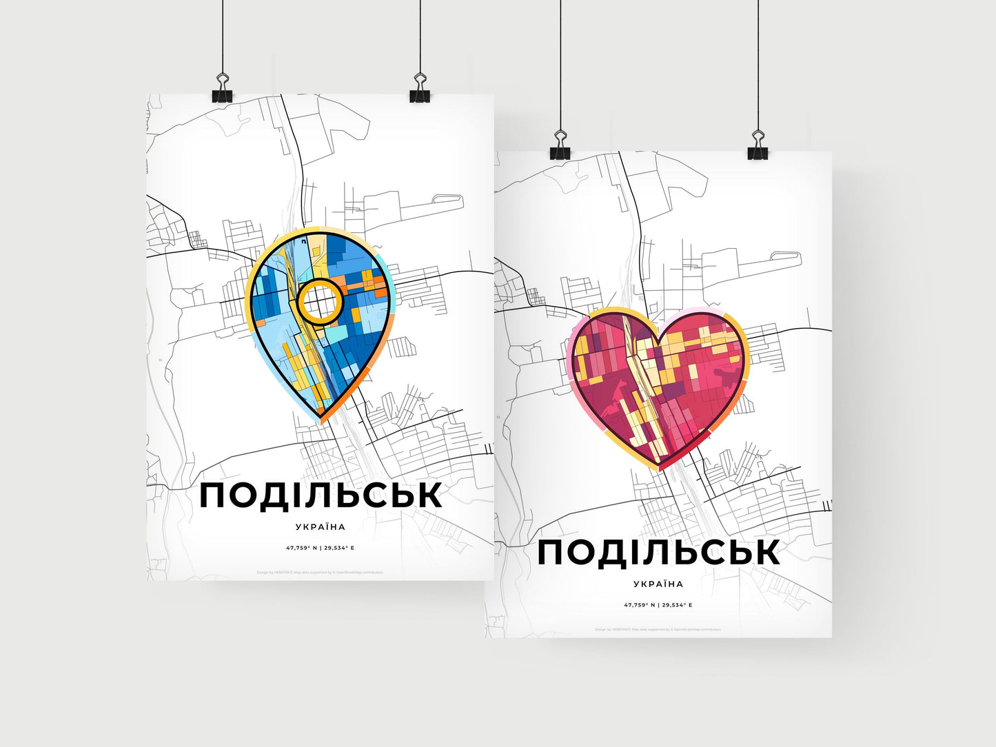 Podilsk Ukraine art print for couples