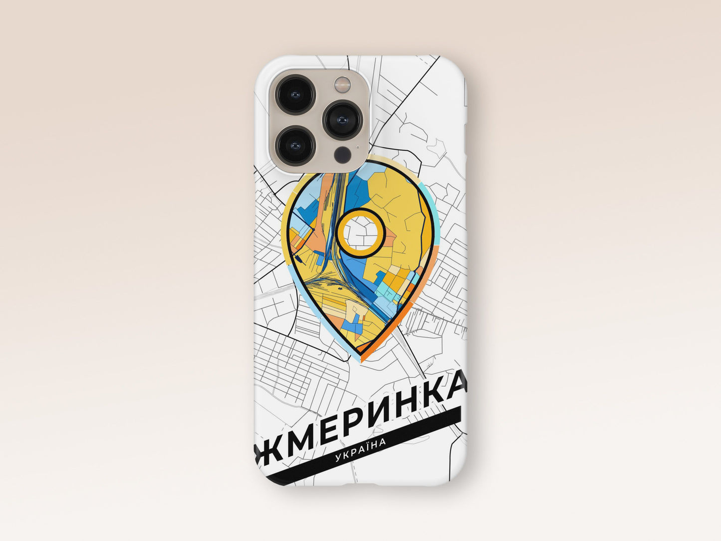Zhmerynka Ukraine slim phone case with colorful icon 1