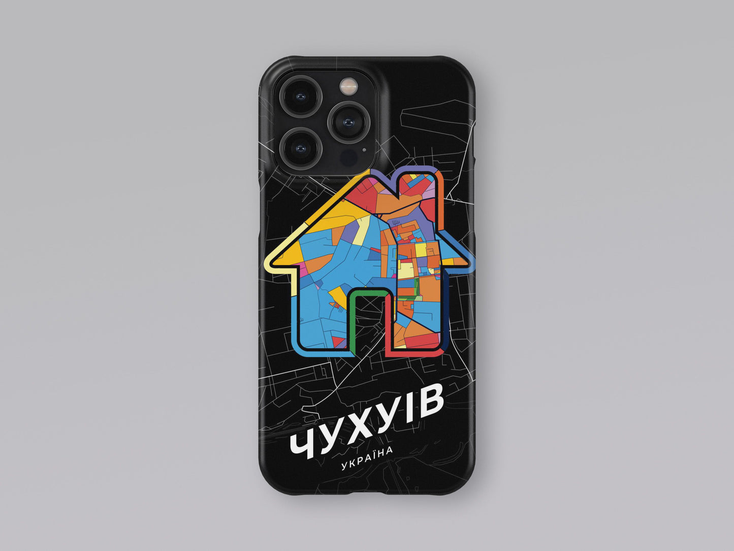 Chuhuiv Ukraine slim phone case with colorful icon. Birthday, wedding or housewarming gift. Couple match cases. 3