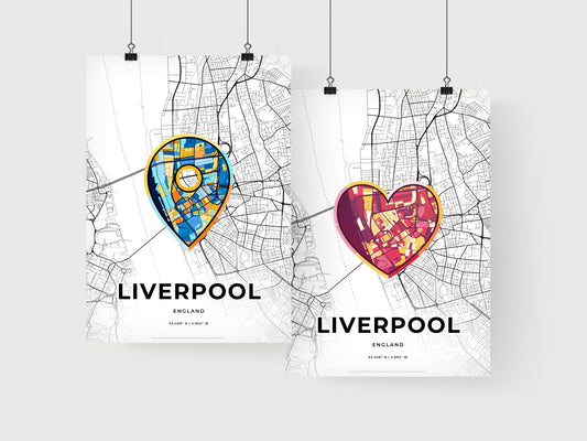 Liverpool England art print for couples