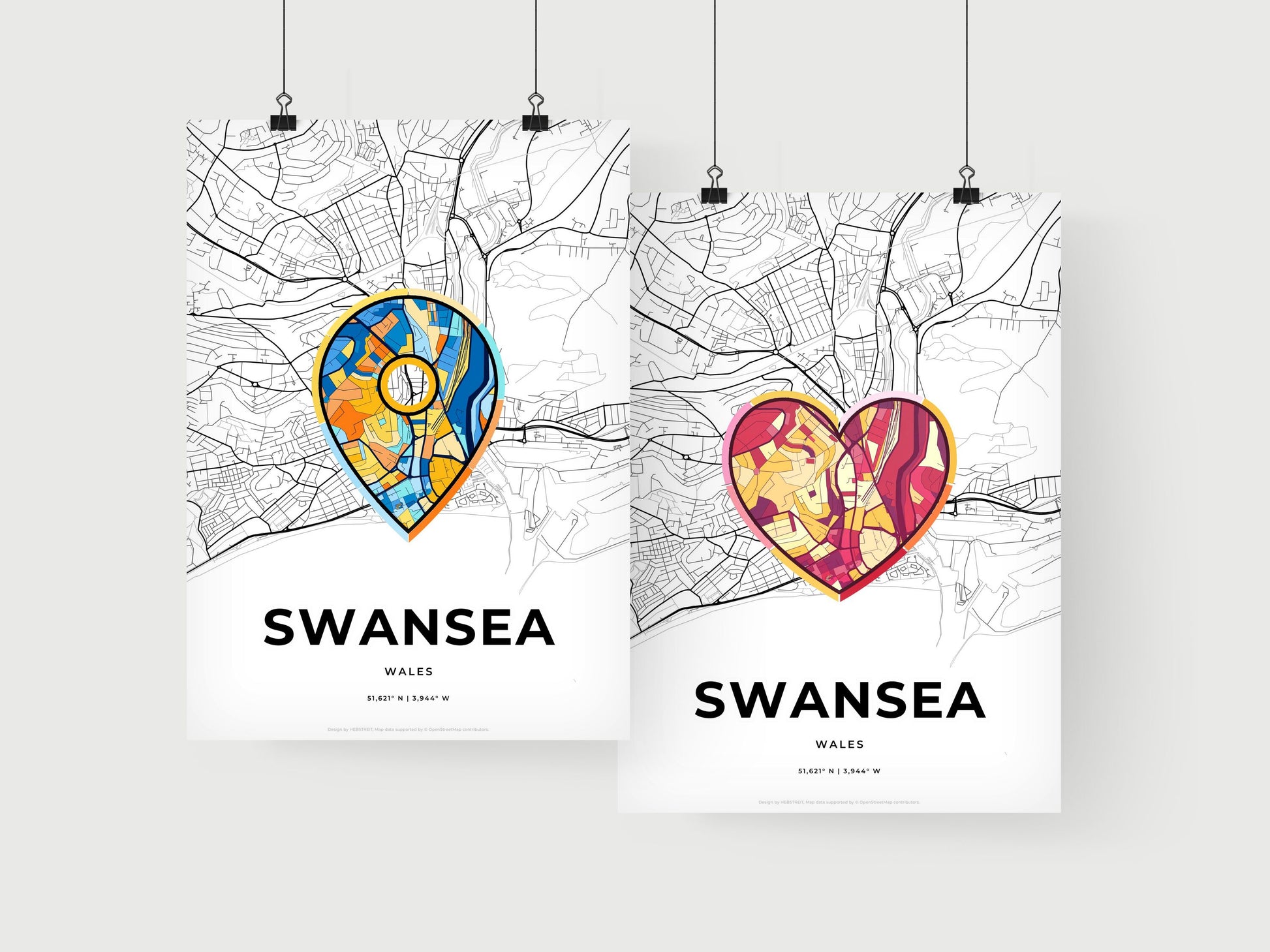 Swansea Wales art print for couples