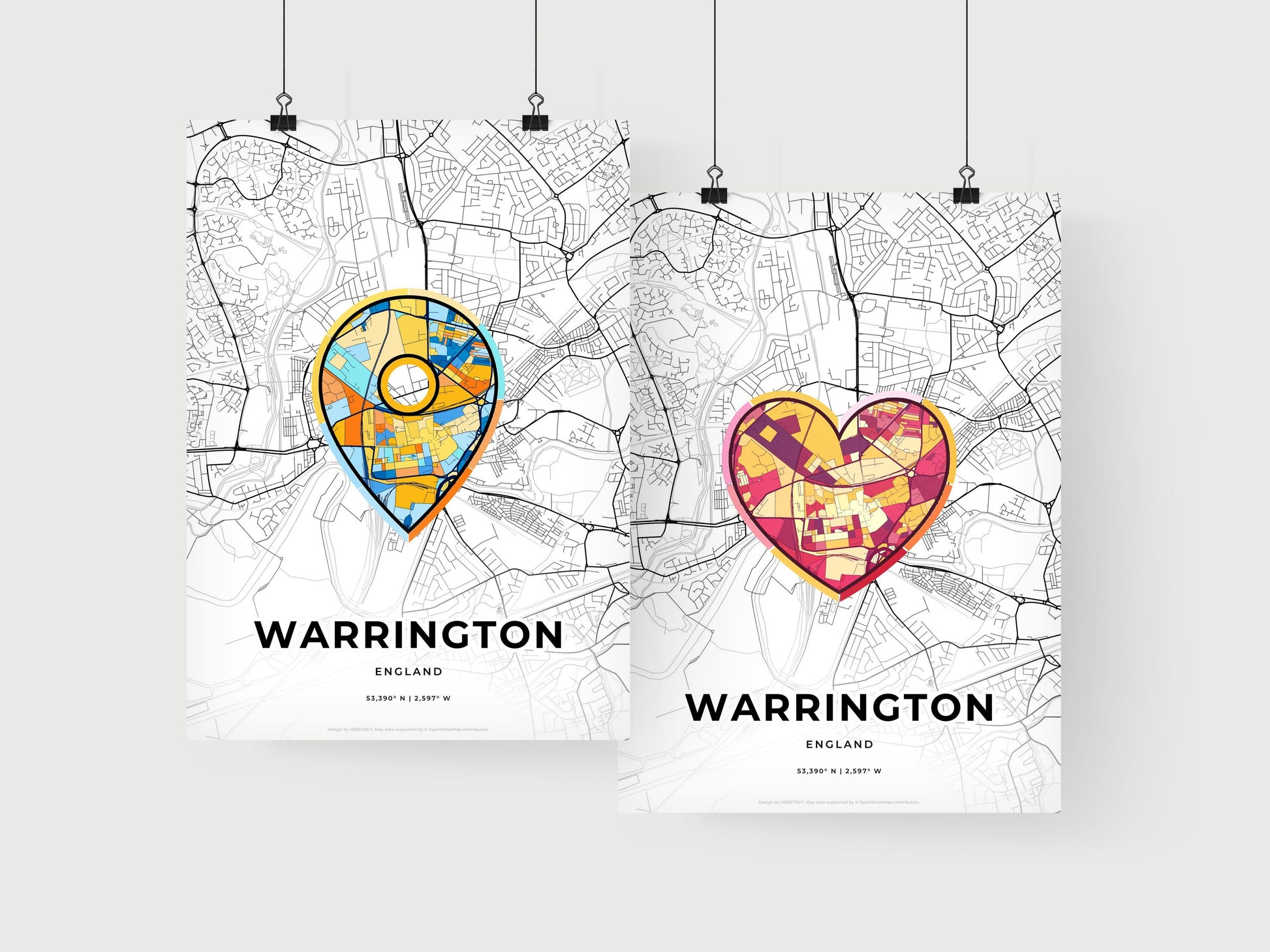 Warrington England art print for couples
