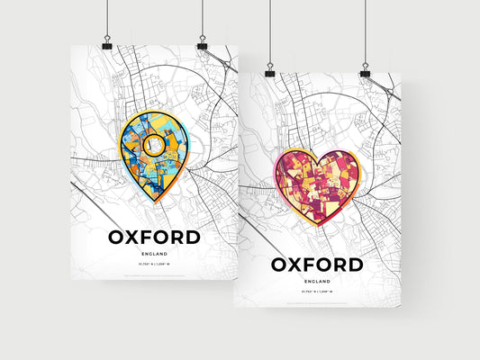 Oxford England art print for couples